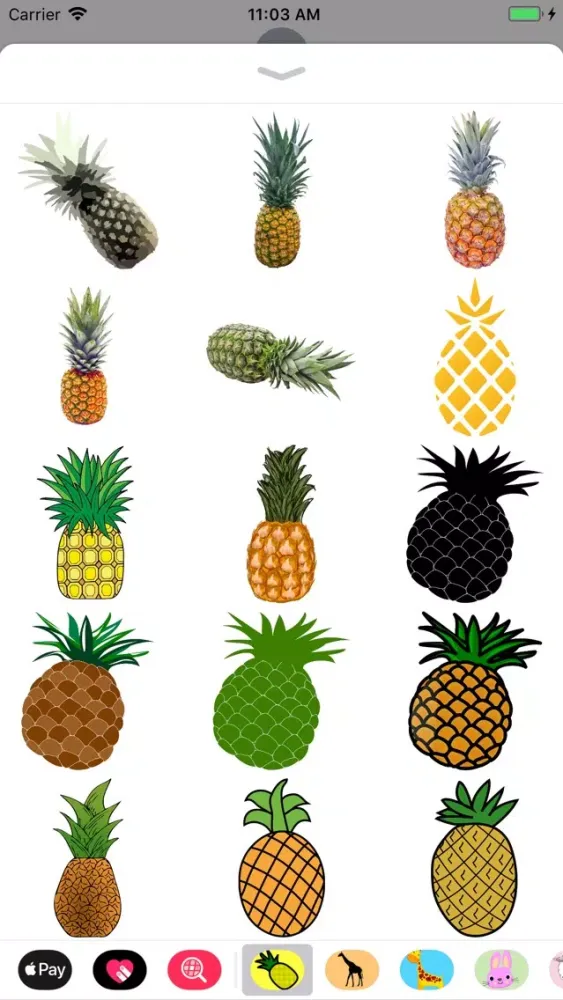 Pineapple Sticker Pack 스크린샷