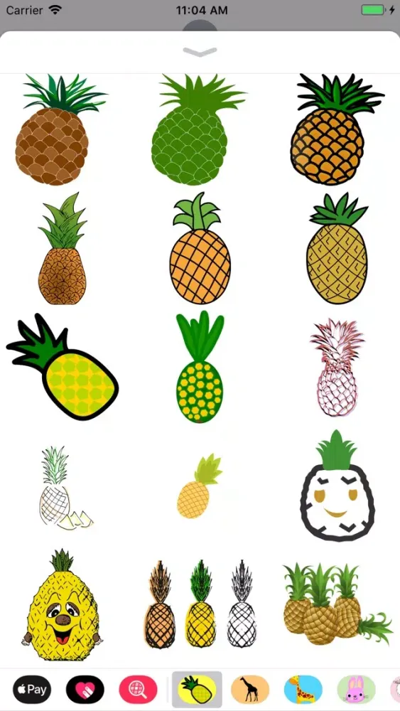 Pineapple Sticker Pack 스크린샷