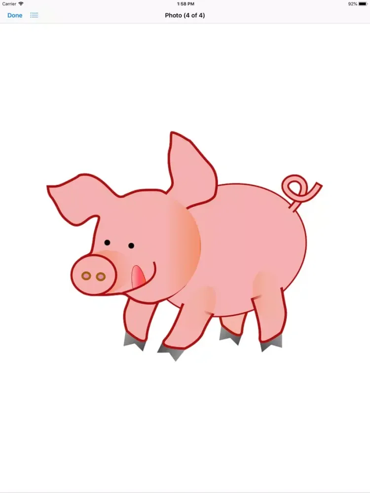 Captures d'écran de Pink Pig Sticker Pack iPad 