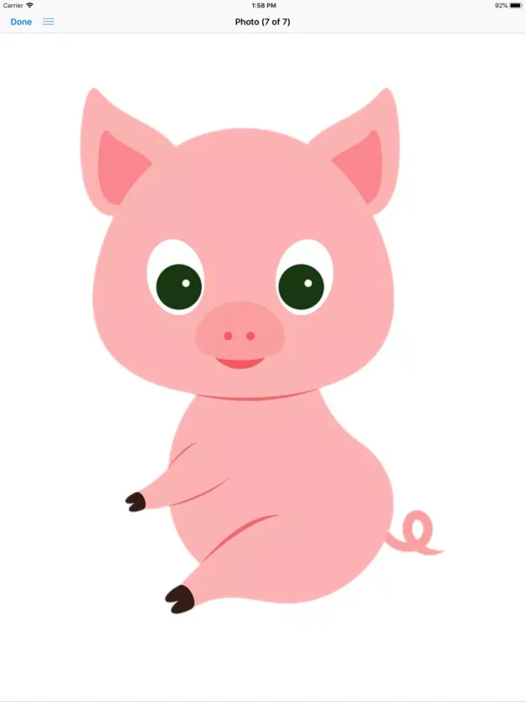 Captures d'écran de Pink Pig Sticker Pack iPad 