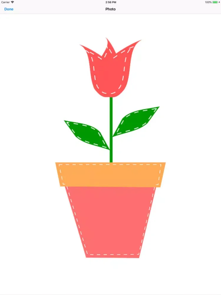 Zrzuty ekranu Potted Tulip Stickers iPad 