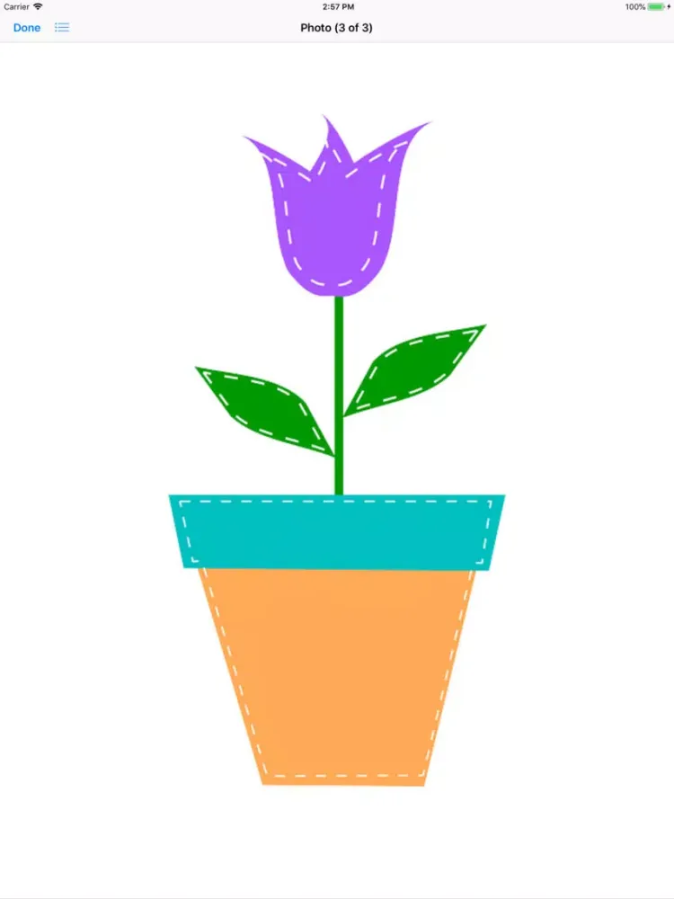 Zrzuty ekranu Potted Tulip Stickers iPad 