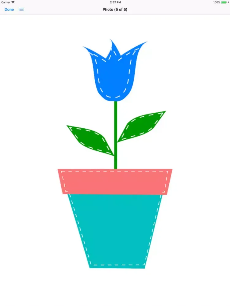 Zrzuty ekranu Potted Tulip Stickers iPad 