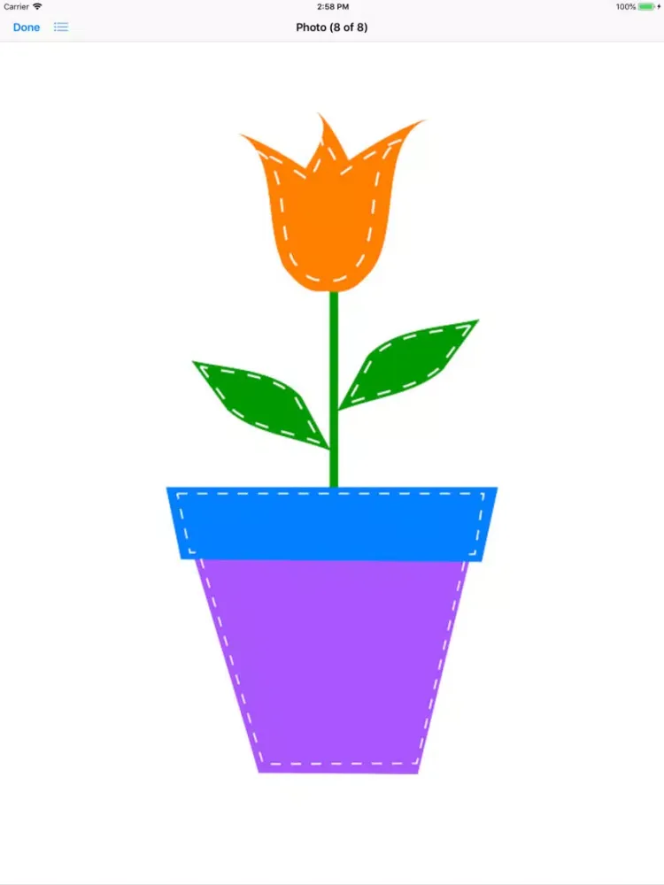 Zrzuty ekranu Potted Tulip Stickers iPad 