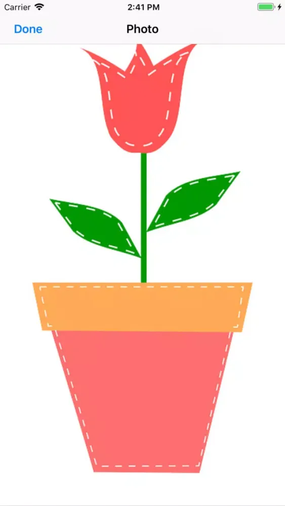 Zrzuty ekranu Potted Tulip Stickers