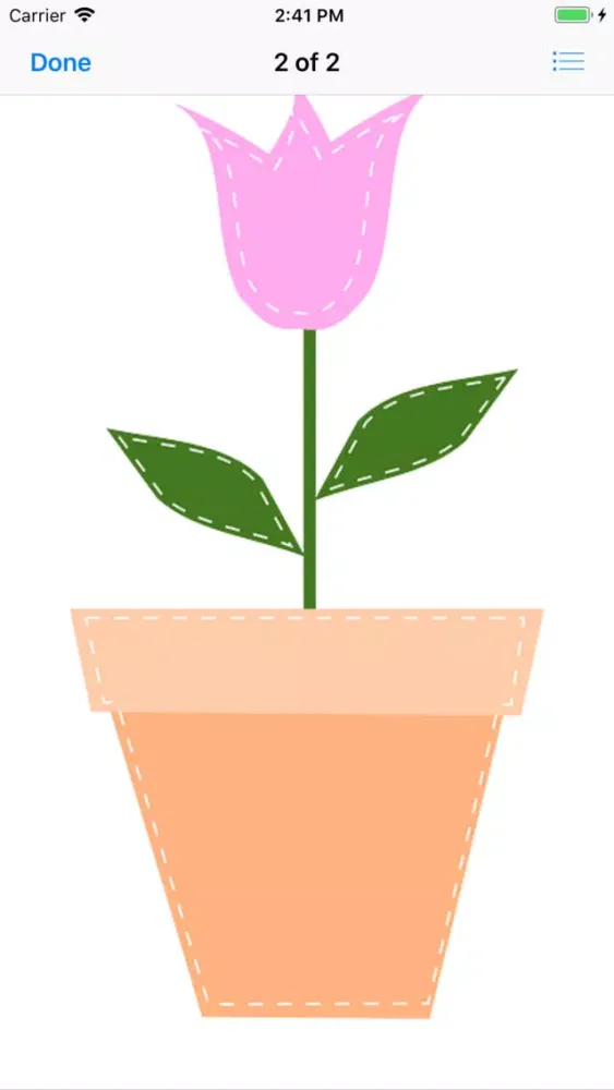Zrzuty ekranu Potted Tulip Stickers