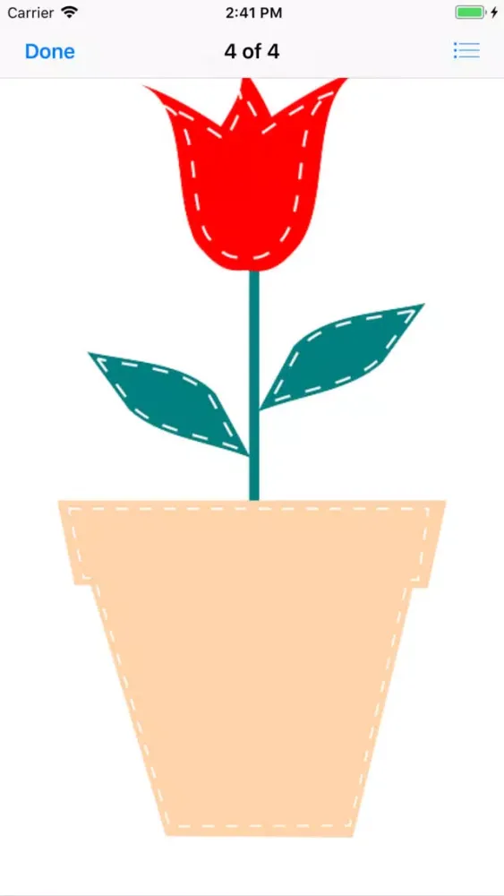 Zrzuty ekranu Potted Tulip Stickers