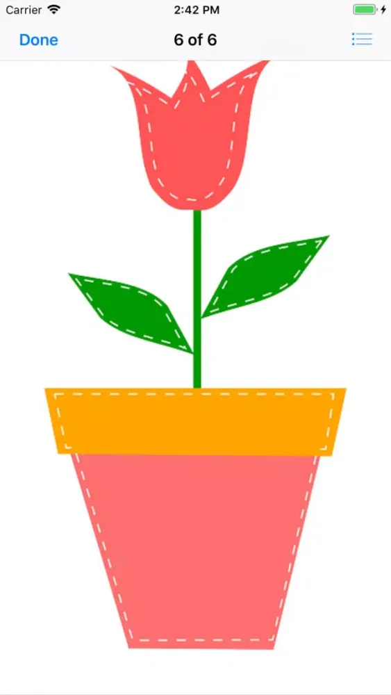 Zrzuty ekranu Potted Tulip Stickers