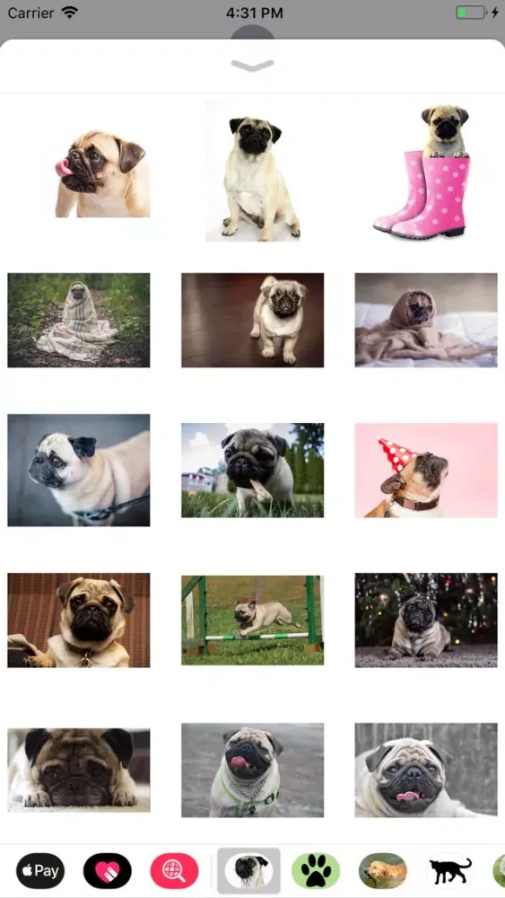 Скриншоты Pug Sticker Pack