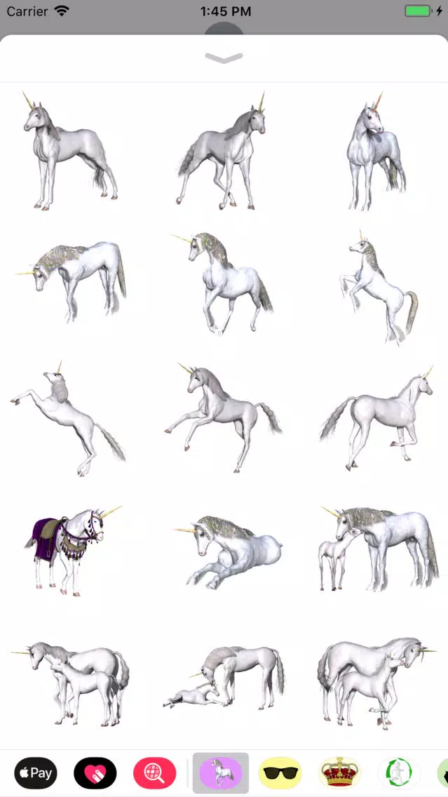 Pure Unicorn Sticker Pack سکرین شاٹس