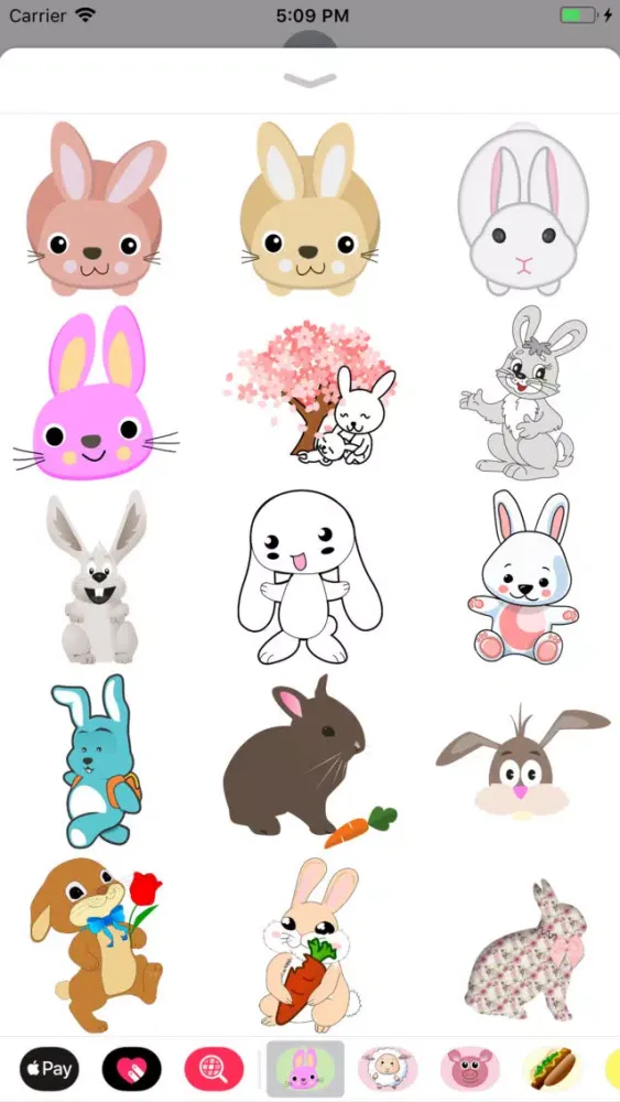 Bunny Rabbit Sticker Pack スクリーンショット