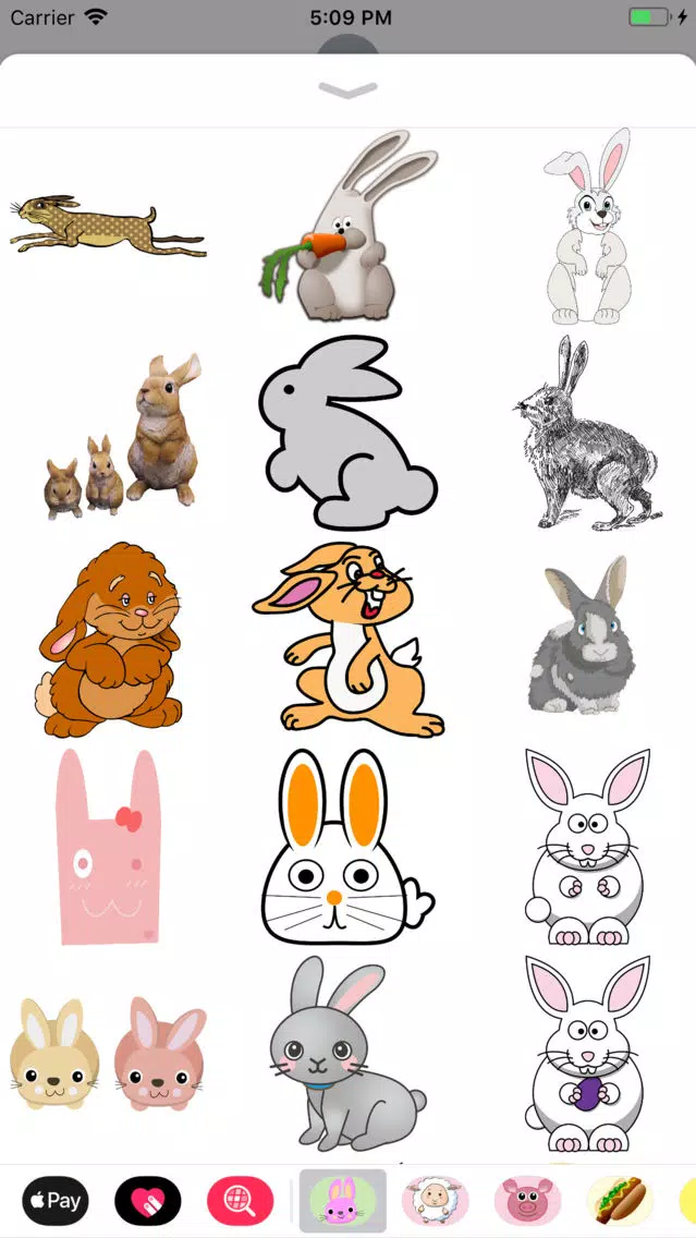تصاویر Bunny Rabbit Sticker Pack