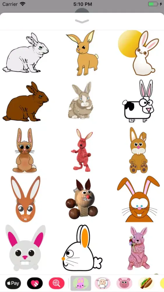 Bunny Rabbit Sticker Pack スクリーンショット