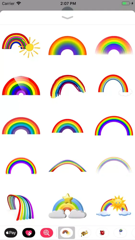 Tangkapan layar My Rainbow Sticker Pack