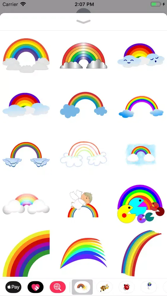 Tangkapan layar My Rainbow Sticker Pack