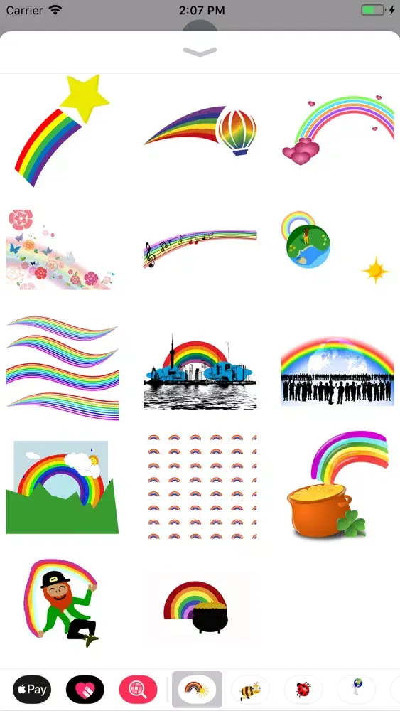 Tangkapan layar My Rainbow Sticker Pack