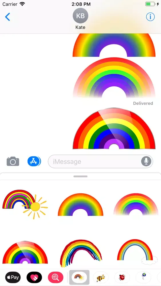 Tangkapan layar My Rainbow Sticker Pack