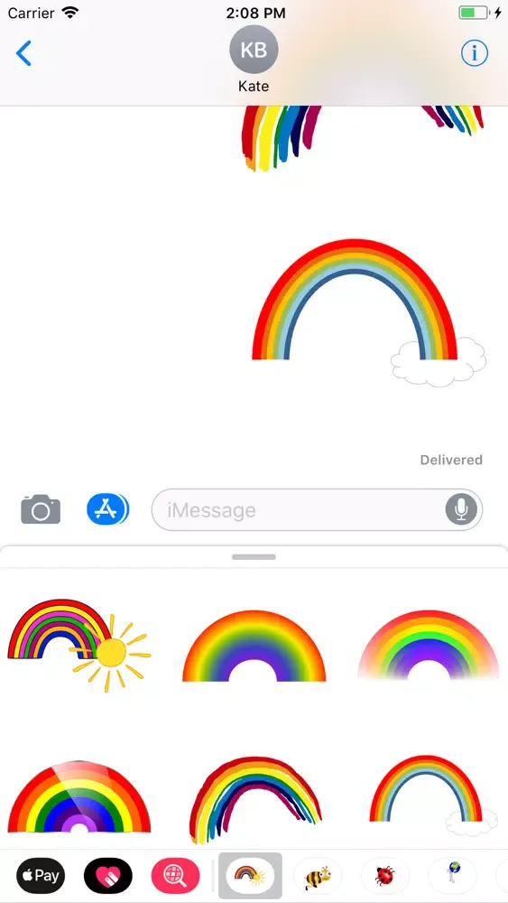 Tangkapan layar My Rainbow Sticker Pack