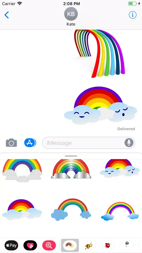 Tangkapan layar My Rainbow Sticker Pack