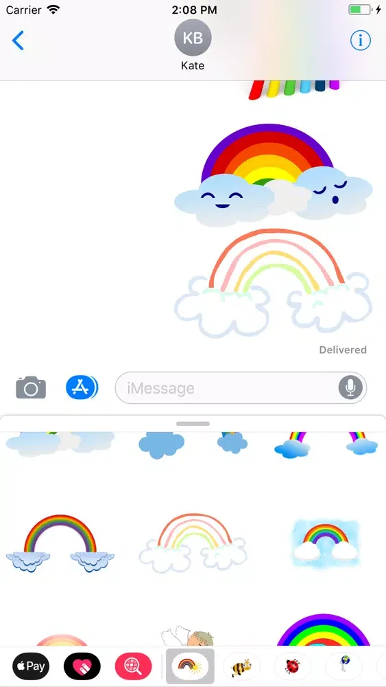 Tangkapan layar My Rainbow Sticker Pack