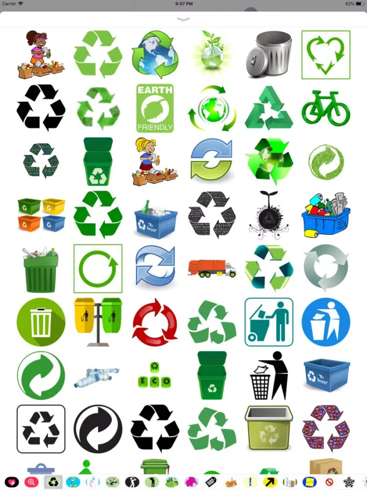 تصاویر Let's Recycle Sticker Pack iPad 