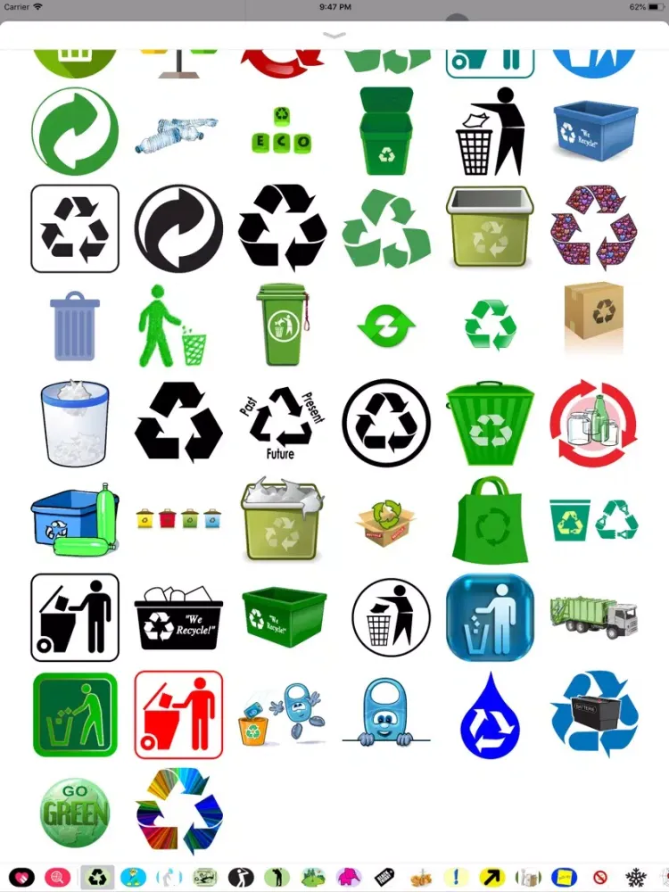 تصاویر Let's Recycle Sticker Pack iPad 
