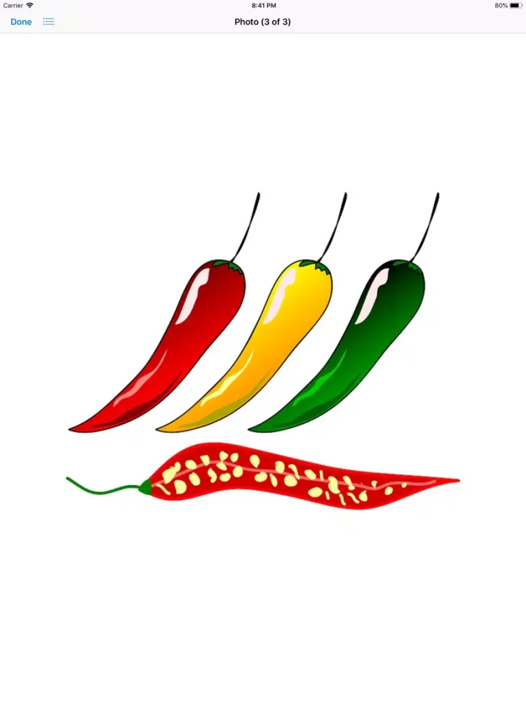 Hot Pepper Stickers iPad  স্ক্রিনশট