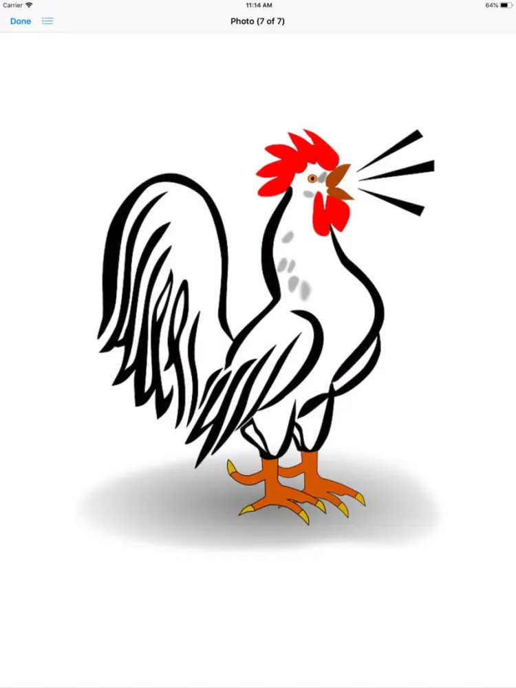 تصاویر Raucous Rooster Stickers iPad 