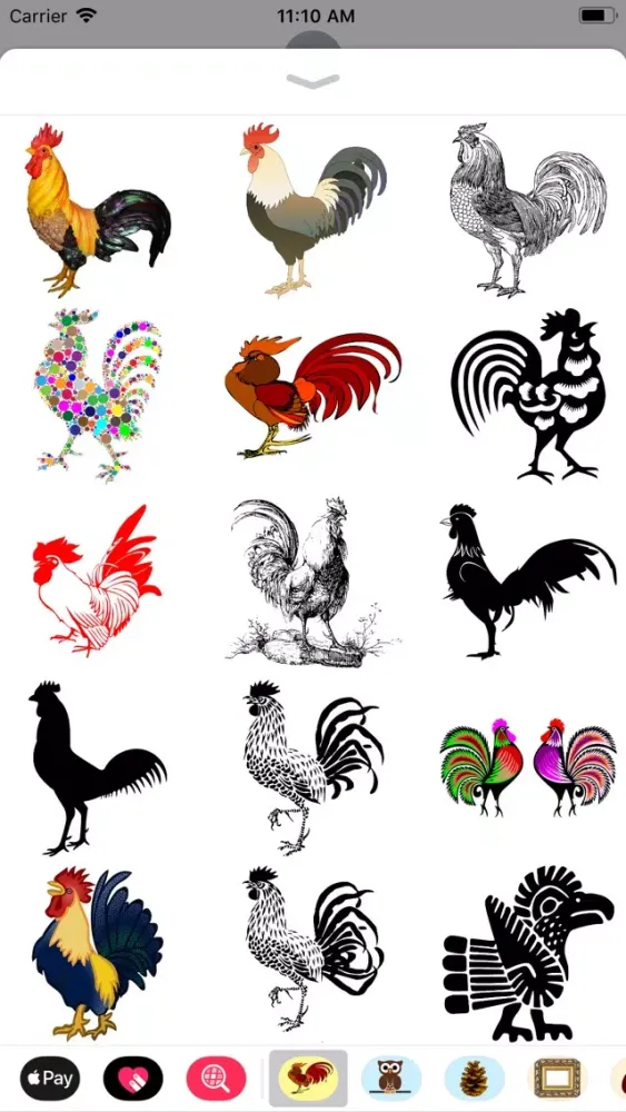 تصاویر Raucous Rooster Stickers
