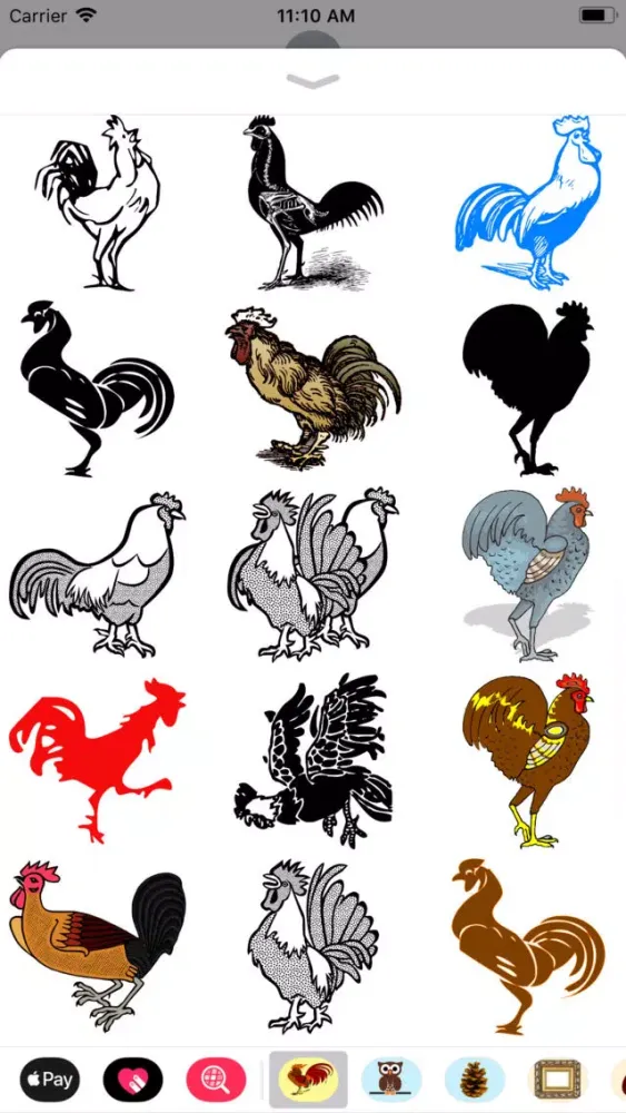 تصاویر Raucous Rooster Stickers