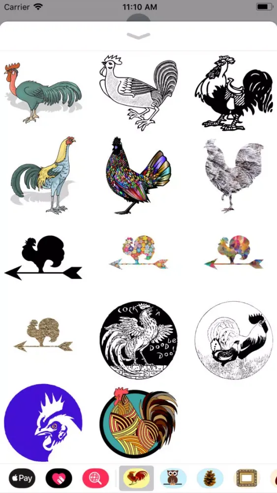 تصاویر Raucous Rooster Stickers