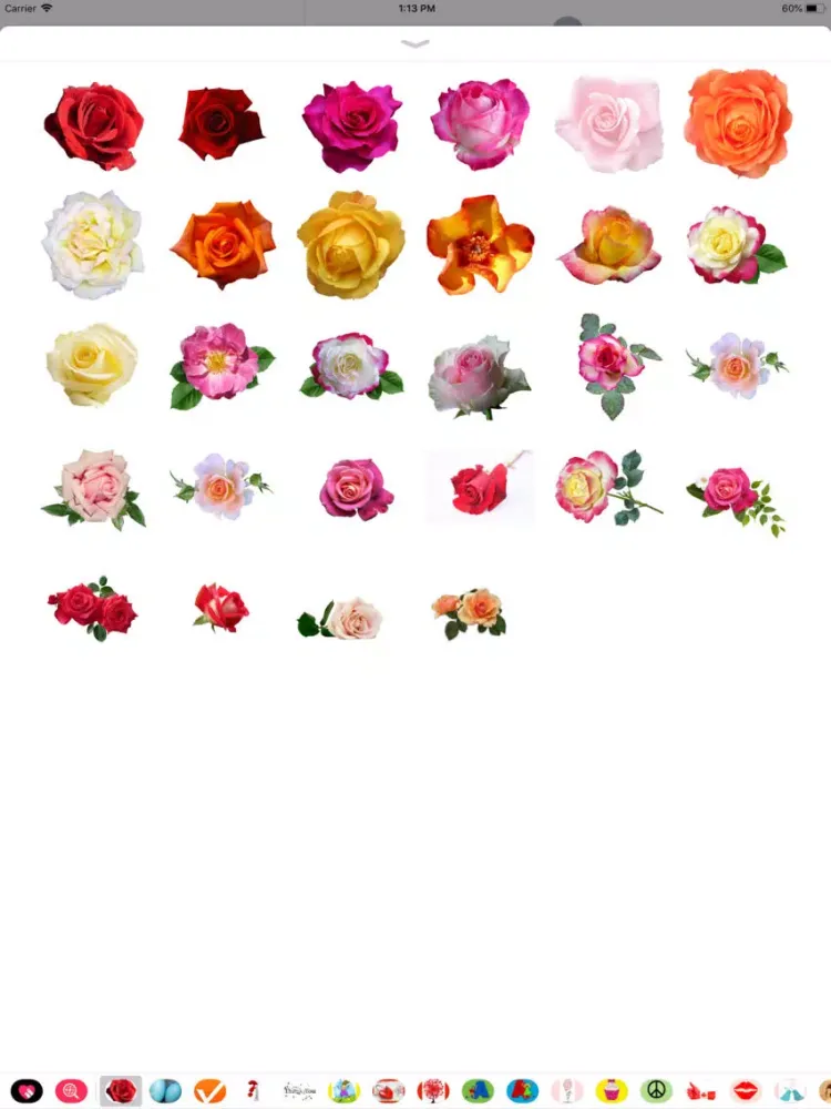Rose Sticker Pack iPad 应用截图