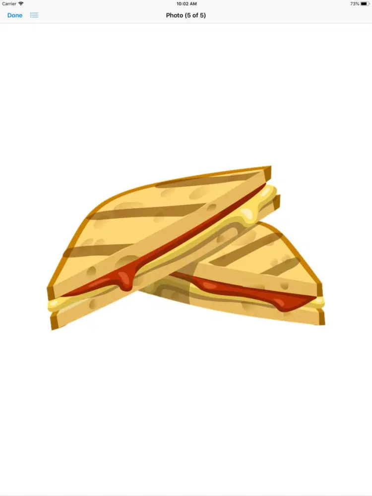 Capturas de pantalla de Scrumptious Sandwich Stickers iPad 