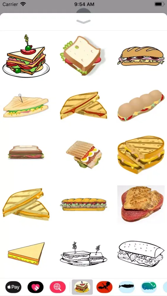 Capturas de pantalla de Scrumptious Sandwich Stickers