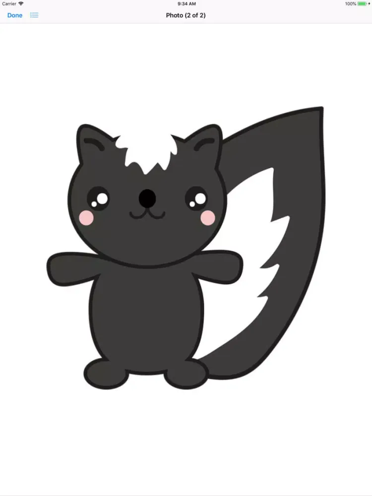 Sweet Skunk Stickers iPad 应用截图