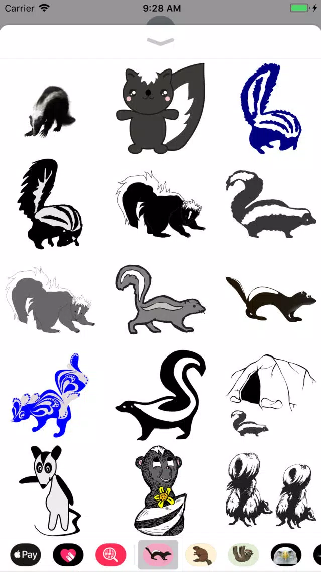Sweet Skunk Stickers应用截图