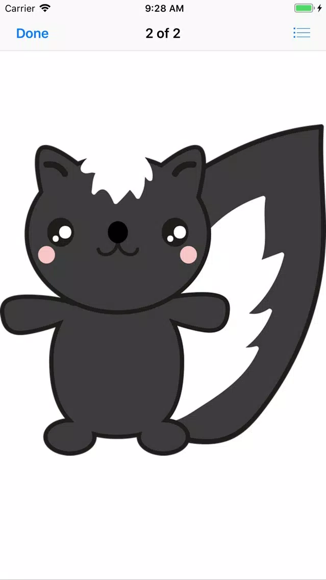 Sweet Skunk Stickers应用截图