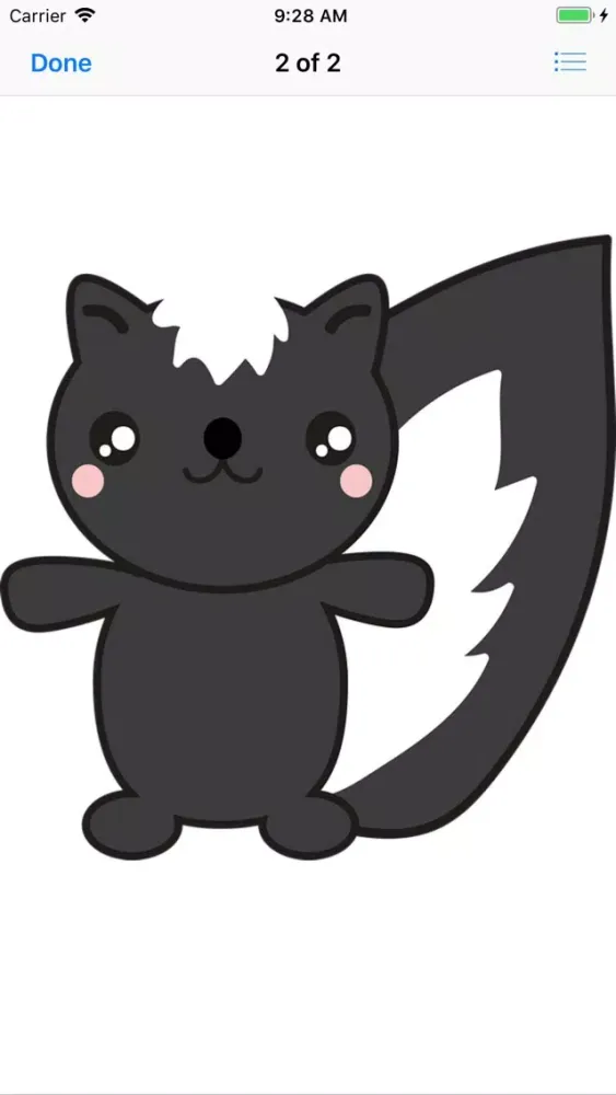 Sweet Skunk Stickers应用截图