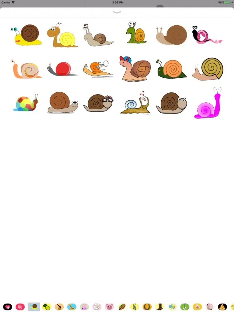 Slow Poke Snail Sticker Pack iPad  স্ক্রিনশট