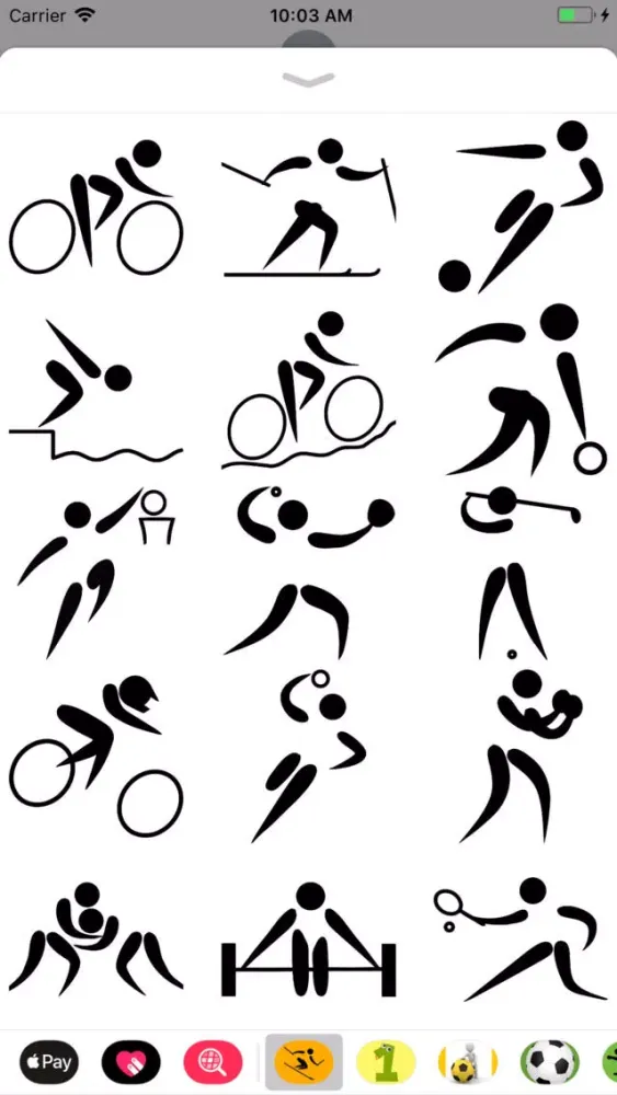 Sport Pictogram Sticker Pack स्क्रीनशॉट