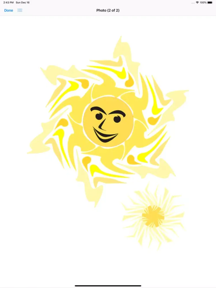 Sunny Sun Stickers iPad  Screenshots