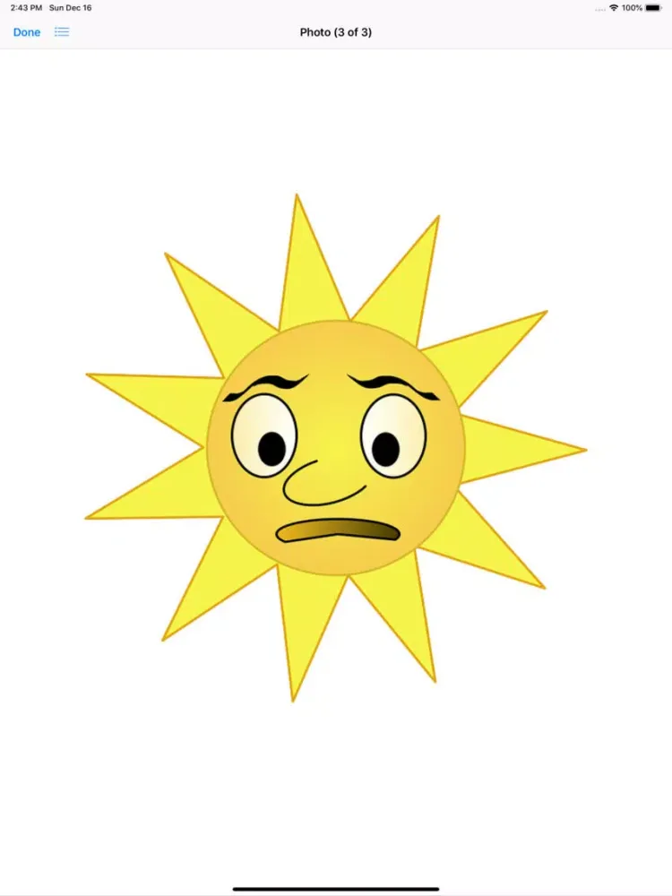 Sunny Sun Stickers iPad  Screenshots
