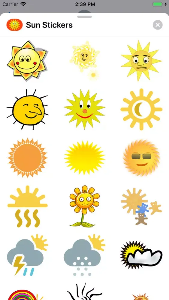 Sunny Sun Stickers Screenshots