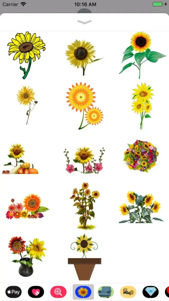Sunflower Stickers应用截图