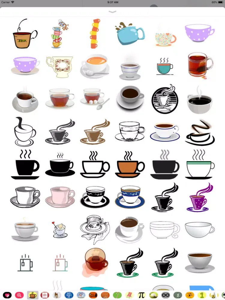 Screenshot di Teacup Sticker Pack iPad 