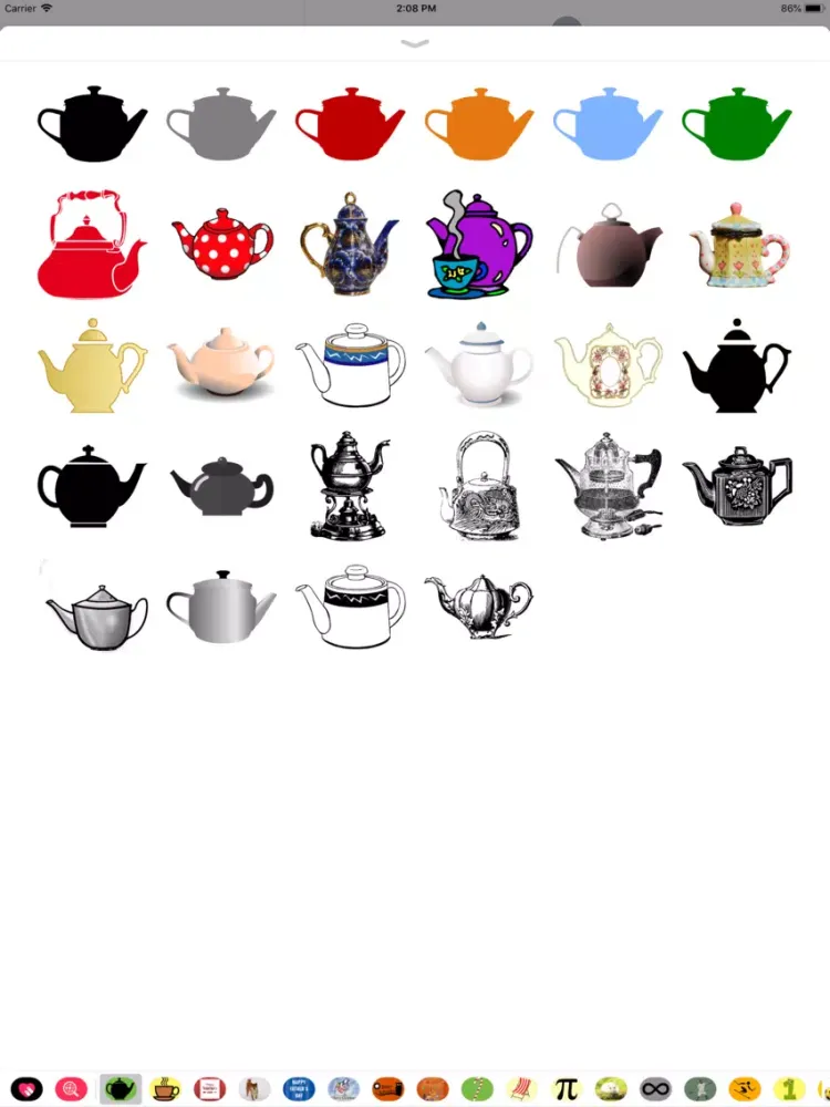 Скриншоты Teapot Sticker Pack iPad 