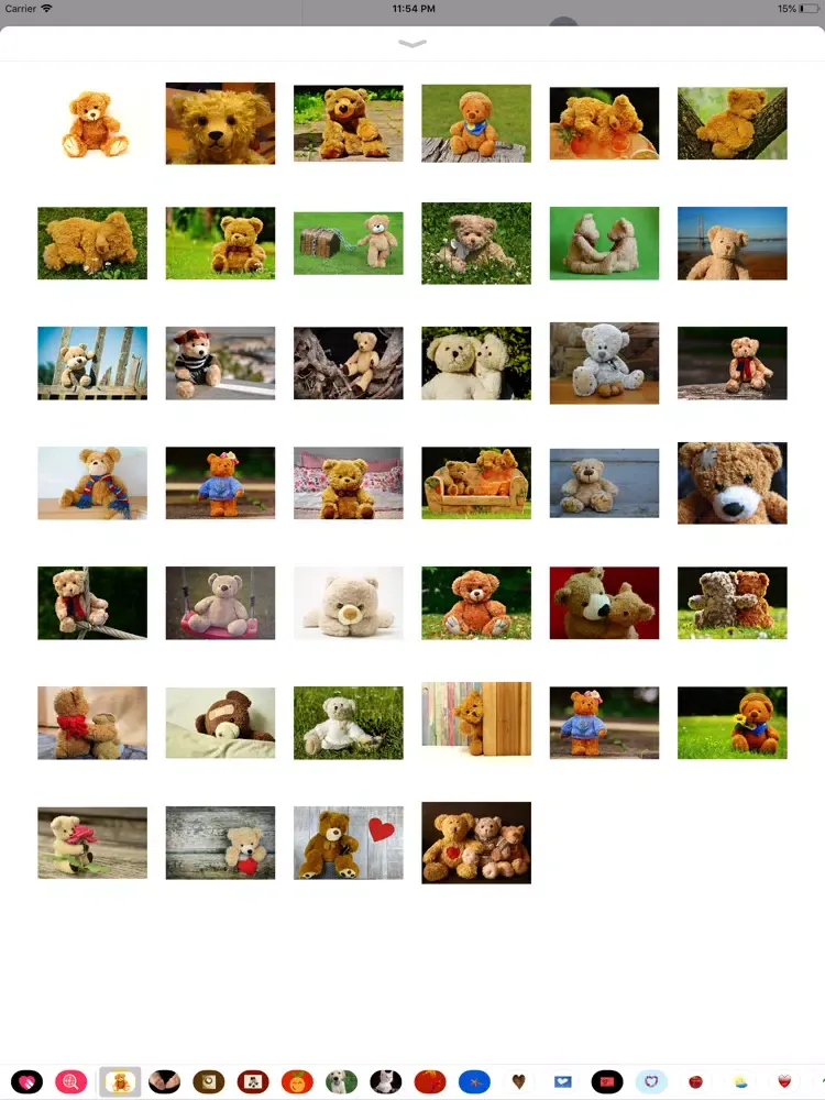 Teddy Bear Sticker Pack iPad  Screenshots