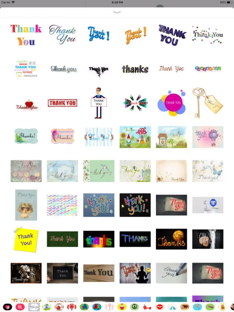 Capturas de pantalla de My Thank You Sticker Pack iPad 
