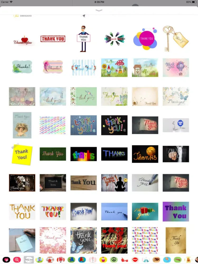 Capturas de pantalla de My Thank You Sticker Pack iPad 