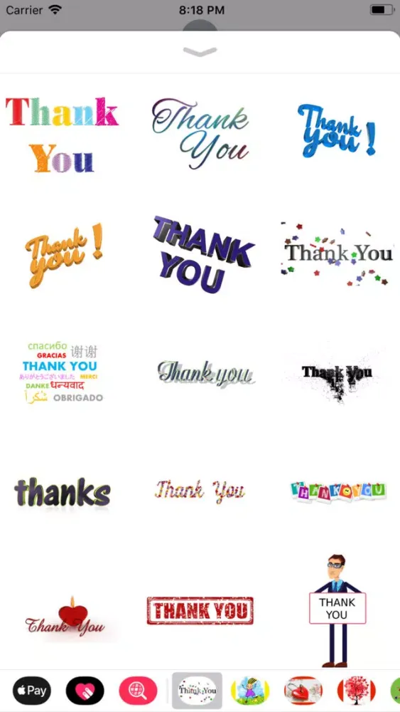 Capturas de pantalla de My Thank You Sticker Pack